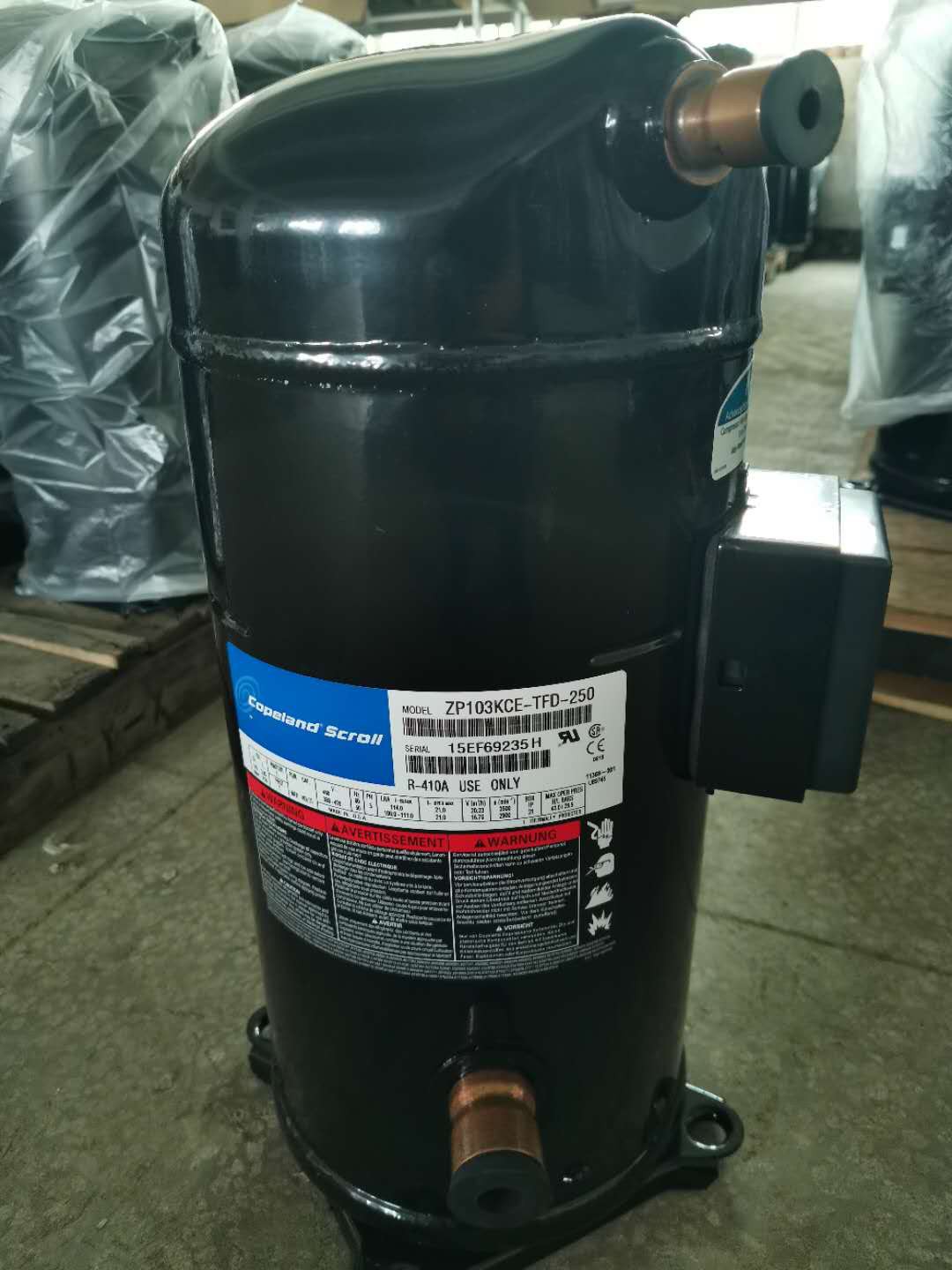 ZP103KCE-TFD-250 Emerson Copeland Refrigeration Compressor